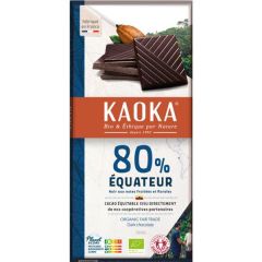 Chocolate Negro 80% Cacao Bio Fair Trade Ecuador
