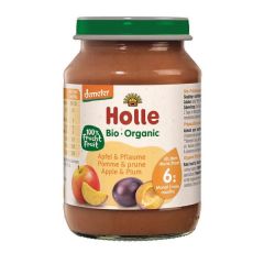 Puré Ecológico De Manzana Y Ciruela 6M