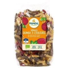 Pasta En Espiral Tricolor De Trigo Y Quinoa Bio