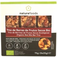 Trío De Barras De Frutos Secos Ecológicos Sin Gluten