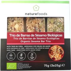 Trío De Barras De Semillas De Sésamo Bio Sin Gluten