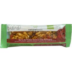Barrita De Frutos Secos Y Bayas De Goji Ecológica Sin Gluten
