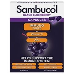 Saúco Vitamina C Zinc Inmunoforte Cápsulas