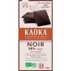 Chocolate Negro Bio De Comercio Justo 58% De Cacao Simplemente