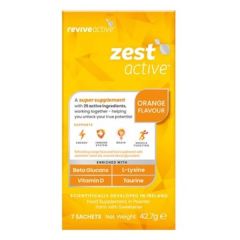 Zest Active Naranja En Polvo 7 Sobres