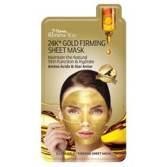 Mascarilla Facial De Oro De 24 Quilates Con Toallitas Reafirmantes