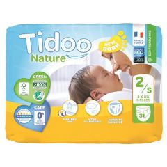 Pañales Ecológicos Para Recién Nacidos Talla 2S (3-6Kg)X31