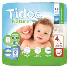 Pañales Ecológicos Tamaño 4L (7-18Kg) X24