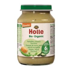 Puré De Patatas, Guisantes Y Calabacines Ecológicos