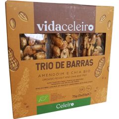 Trio Bio Barritas De Cacahuete Chia Sin Gluten