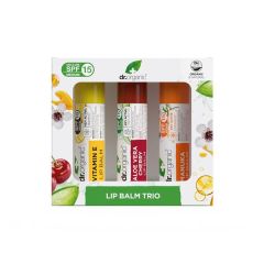 Trío De Bálsamos Labiales - Cereza, Miel De Manuka Y Vitamina E