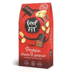 Barritas De Proteínas Con Chocolate Y Cacahuetes