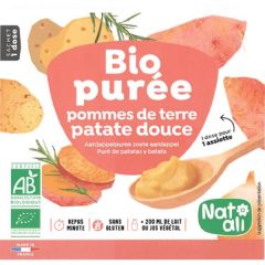 Preparación Para El Puré De Patatas -Papa Dulce Ecológica Sin Gluten