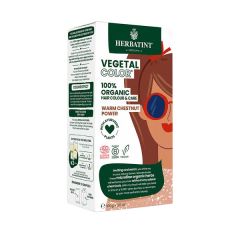 Polvo Vegetal Para La Coloración Del Cabello Bio - Poder De Castaño Cálido