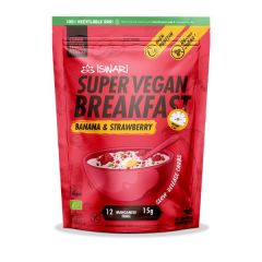 Desayuno Súper Vegano De Plátano Y Fresa