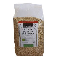 Vida Celeiro Copos De Avena Prensados Ecológicos 1Kg