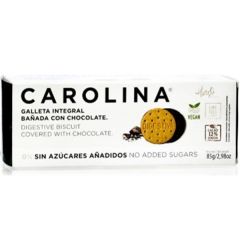 Galleta Carolina Sin Azúcar Cubierta De Chocolate