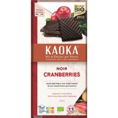 Chocolate Negro Con Arándanos Rojos