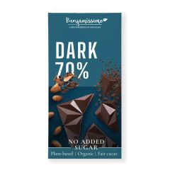 Chocolate Negro Bio 70% Sin Azúcar Sg 60G