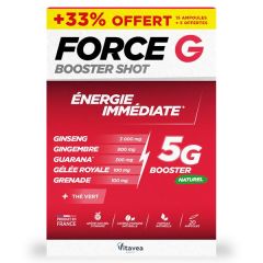 Force G Booster Shot 15 Ampollas + 5 Ampollas Oferta