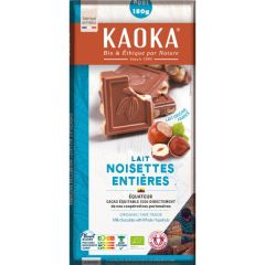 Chocolate Con Leche Ecológico Con Avellanas Enteras