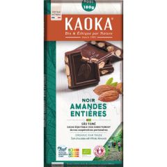 Chocolate Negro Ecológico Con Almendras Enteras