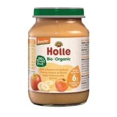 Puré De Manzana, Plátano Y Albaricoque Ecológico 6M