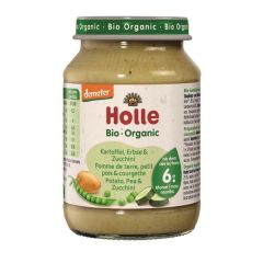 Puré De Patatas, Guisantes Y Calabacines Ecológicos