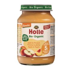 Puré De Manzana De Melocotón Ecológico