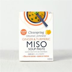 C.Sopa De Miso Instantánea De Primavera Jengibre Cúrcuma Orgánica 4X15g