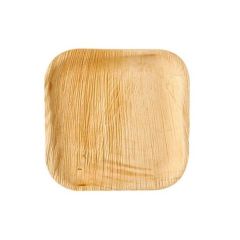 Plato Cuadrado 15Cm Hoja De Palma
