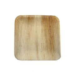 Plato Cuadrado 20Cm Hoja De Palma