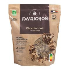Müsli Crujiente De Chocolate Negro Ecológico Sin Gluten