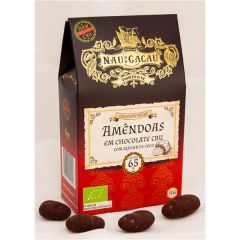 Almendras En Chocolate Crudo