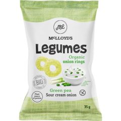 Snack Bio Maíz Y Guisante Condimento Crema Y Cebolla Sg