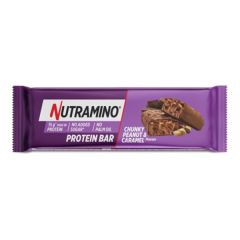 Barrita De Proteínas Con Cacahuetes Y Caramelo