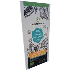 Chocolate Negro Ecológico Al 70% De Cacao Con Avellanas