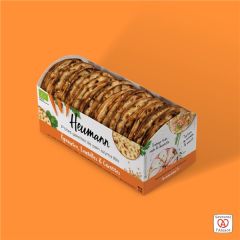 Heumann Bio Galletas Saladas De Espelta, Zanahoria Y Lentejas