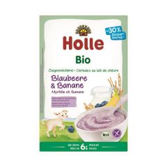 Gachas De Leche De Cabra Con Arándanos Y Plátano Bio 6M
