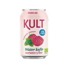 Kefir De Agua Sin Azúcar Con Frambuela Y Menta