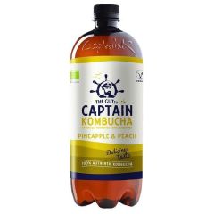 Kombucha Ecológica, Bebida De Té Con Sabor A Piña Y Melocotón