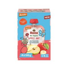 Multipack De Puré De Frutas Ecológicas De Apple Ant Para Bebés De 6 Meses